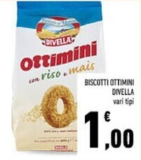 Conad Divella biscotti ottimini offerta