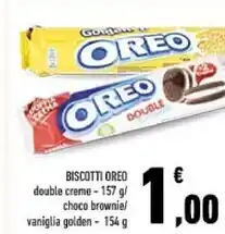 Conad Oreo biscotti double creme offerta