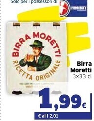 Moretti birra