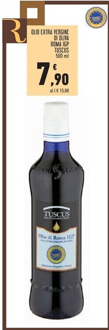 Frantoio tuscus olio extra vergine di oliva roma igp
