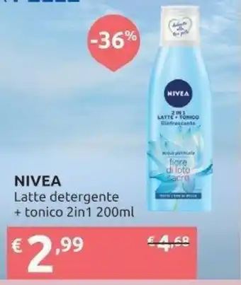 NIVEA Latte detergente + tonico 2in1 200ml
