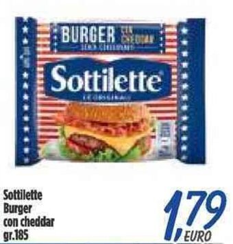 Sottilette Burger con cheddar gr.185
