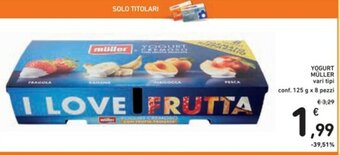 Müller Yogurt 125g x 8 pezzi