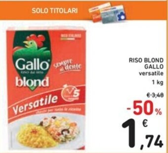 Spazio Conad Gallo Riso Blond 1kg offerta