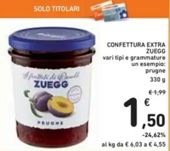 Spazio Conad Zuegg Confettura Extra 330g offerta