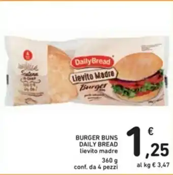 Daily Bread Burger Buns 360g 4 pezzi