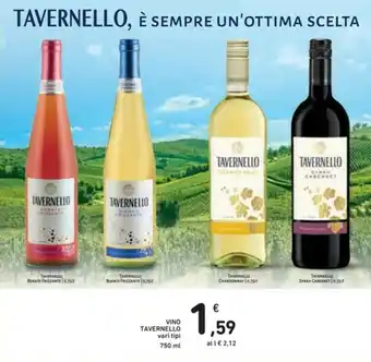 Spazio Conad Tavernello Vino 750ml offerta