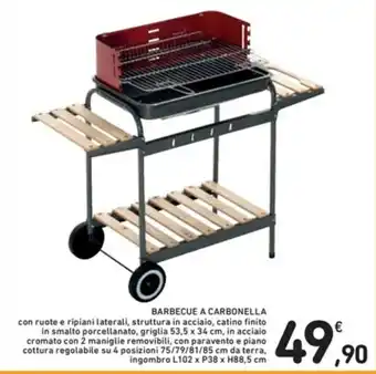 Spazio Conad Barbecue A Carbonella L102 x P38 x H88,5cm offerta