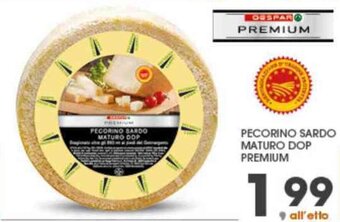 Interspar PECORINO SARDO MATURO DOP PREMIUM offerta