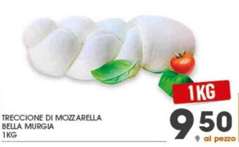 Interspar TRECCIONE DI MOZZARELLA BELLA MURGIA 1KG offerta