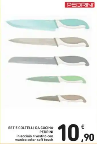 Pedrini Set 5 Coltelli da Cucina
