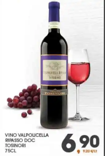 Interspar VINO VALPOLICELLA RIPASSO DOC TOSINORI 75CL offerta