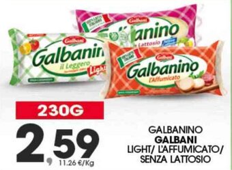 Interspar GALBANINO GALBANI LIGHT/ L'AFFUMICATO/ SENZA LATTOSIO 230G offerta