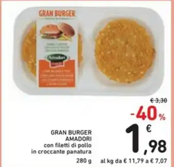 Spazio Conad Amadori Gran Burger 280g offerta