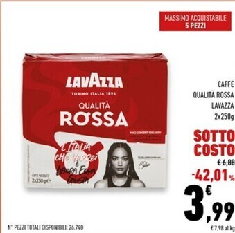 Conad Superstore Lavazza caffe qualita rossa offerta