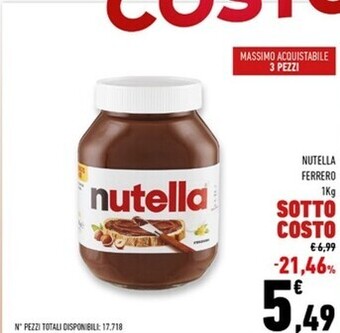 Conad Superstore Ferrero nutella offerta