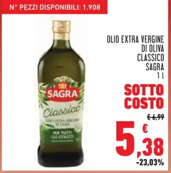 OLIO EXTRA VERGINE DI OLIVA CLASSICO SAGRA 1 l