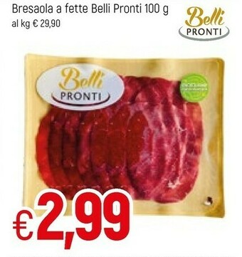 Famila Belli pronti Bresaola A Fette 100g offerta
