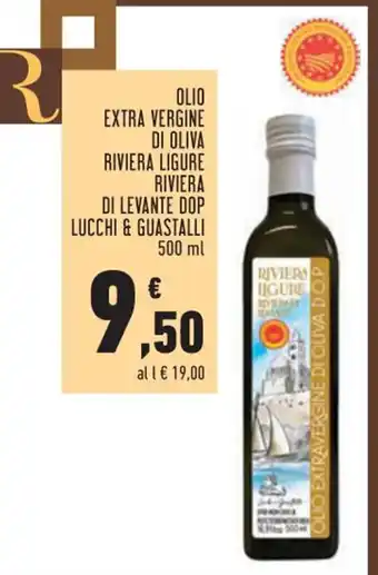 Conad Margherita OLIO EXTRA VERGINE DI OLIVA RIVIERA LIGURE RIVIERA DI LEVANTE DOP LUCCHI & GUASTALLI 500 ml offerta
