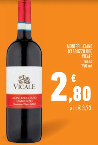 MONTEPULCIANO D'ABRUZZO DOC VICALE rosso 750 ml