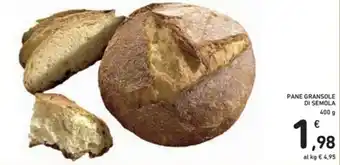 Spazio Conad Pane Gransole di Semola 400g offerta