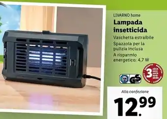 Lidl Livarno home lampada insetticida offerta