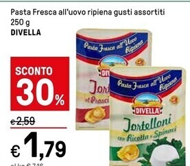 Divella pasta fresca all' uovo ripiena