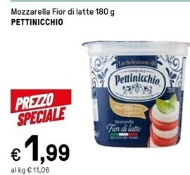 Iper La Grande Pettinicchio mozzarella fior di latte offerta