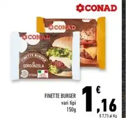 Conad Superstore Conad finette burger offerta