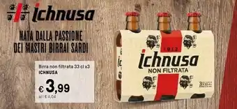 Ichnusa birra non filtrata