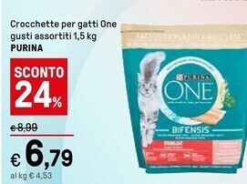 Iper La Grande Purina crocchette per gatti one offerta