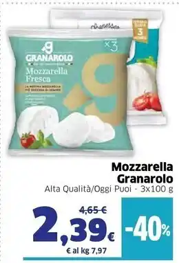 Ok Sigma Granarolo mozzarella offerta