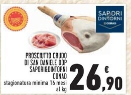 Conad prosciutto crudo di san daniele dop sapori&dintorni