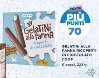 Coop GELATINI ALLA PANNA RICOPERTI DI CIOCCOLATO COOP 6 pezzi, 222 g offerta
