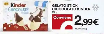 Coop GELATO STICK CIOCCOLATO KINDER 152 g offerta