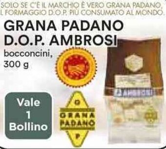 Coop GRANA PADANO D.O.P. AMBROSI bocconcini, 300 g offerta