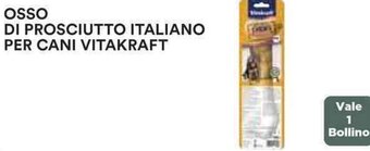 Coop OSSO DI PROSCIUTTO ITALIANO PER CANI VITAKRAFT offerta