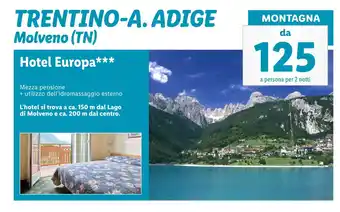 Lidl Hotel Europa*** offerta