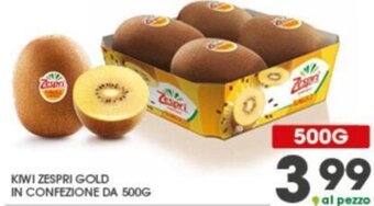 Eurospar KIWI ZESPRI GOLD IN CONFEZIONE DA 500G offerta