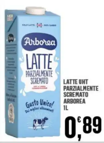 Eurospar LATTE UHT PARZIALMENTE SCREMATO ARBOREA 1 L offerta