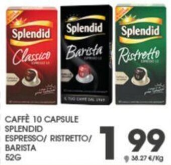 CAFFÈ 10 CAPSULE SPLENDID ESPRESSO RISTRETTO/ BARISTA 52G