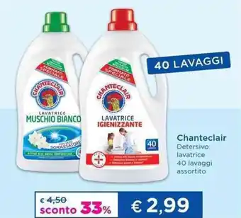 Acqua & Sapone Chanteclair Detersivo lavatrice 40 lavaggi assortito offerta