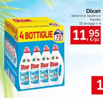 Acqua & Sapone Dixan detersivo lavatrice liquido 18 lavaggi x 4 offerta
