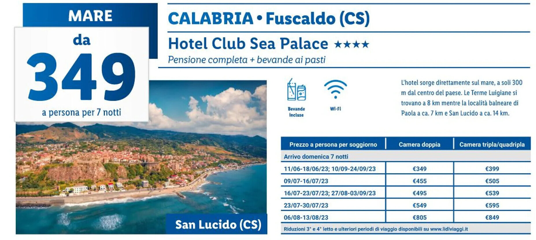Lidl Hotel Club Sea Palace offerta