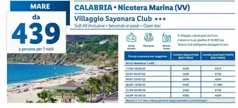 Lidl Villaggio Sayonara Club offerta