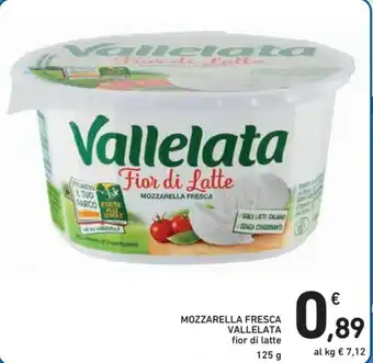 Spazio Conad Vallelata Mozzarella Fresca 125g offerta