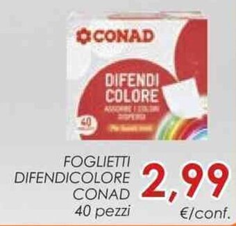 Conad FOGLIETTI DIFENDICOLORE CONAD 40 pezzi offerta