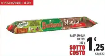 Conad PASTA SFOGLIA BUITONI 230 g offerta