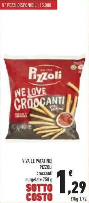 Conad VIVA LE PATATINE! PIZZOLI croccanti surgelate 750 g offerta