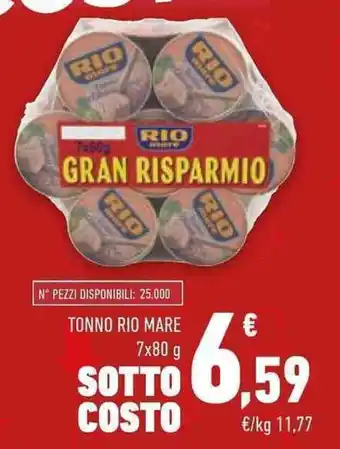Conad TONNO RIO MARE 7x80g offerta